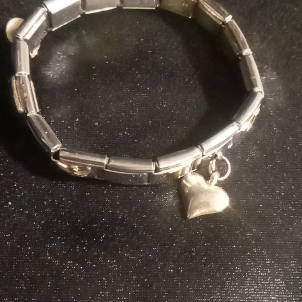 Mommy Charm Bracelet Gold and Stainless Steel Expandable.